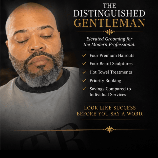 The Distinguished Gentleman at The Gentleman’s Barber in Round Rock, TX